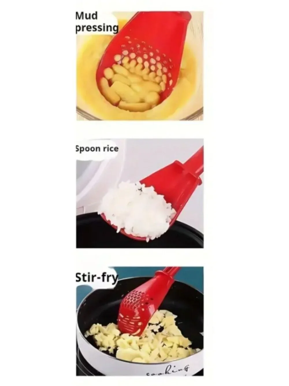 7‑in‑1 Multi‑Functional Kitchen Tool – Whisk, Masher, Grinder, Strainer Spatula